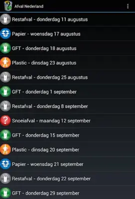 Afval Nederland android App screenshot 4